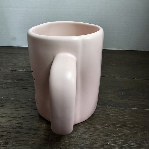 Rae Dunn Artisan Soul Mate Pink Coffee Mug Valentine's Day Farmhouse Magenta - Picture 3 of 10